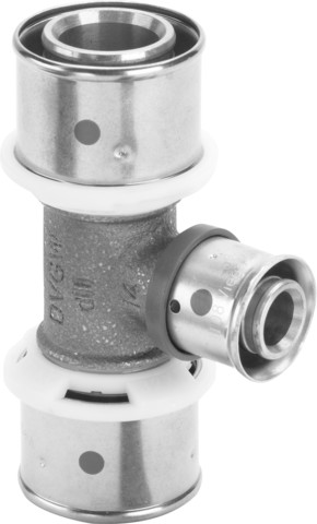 Viega T-Stück Fonterra 1218.3 in 32x20x32mm Rotguss