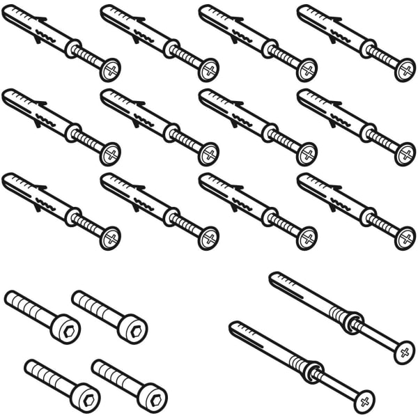 Geberit Befestigungsset für Xeno2 WTU Breite WT 140 / 160 cm