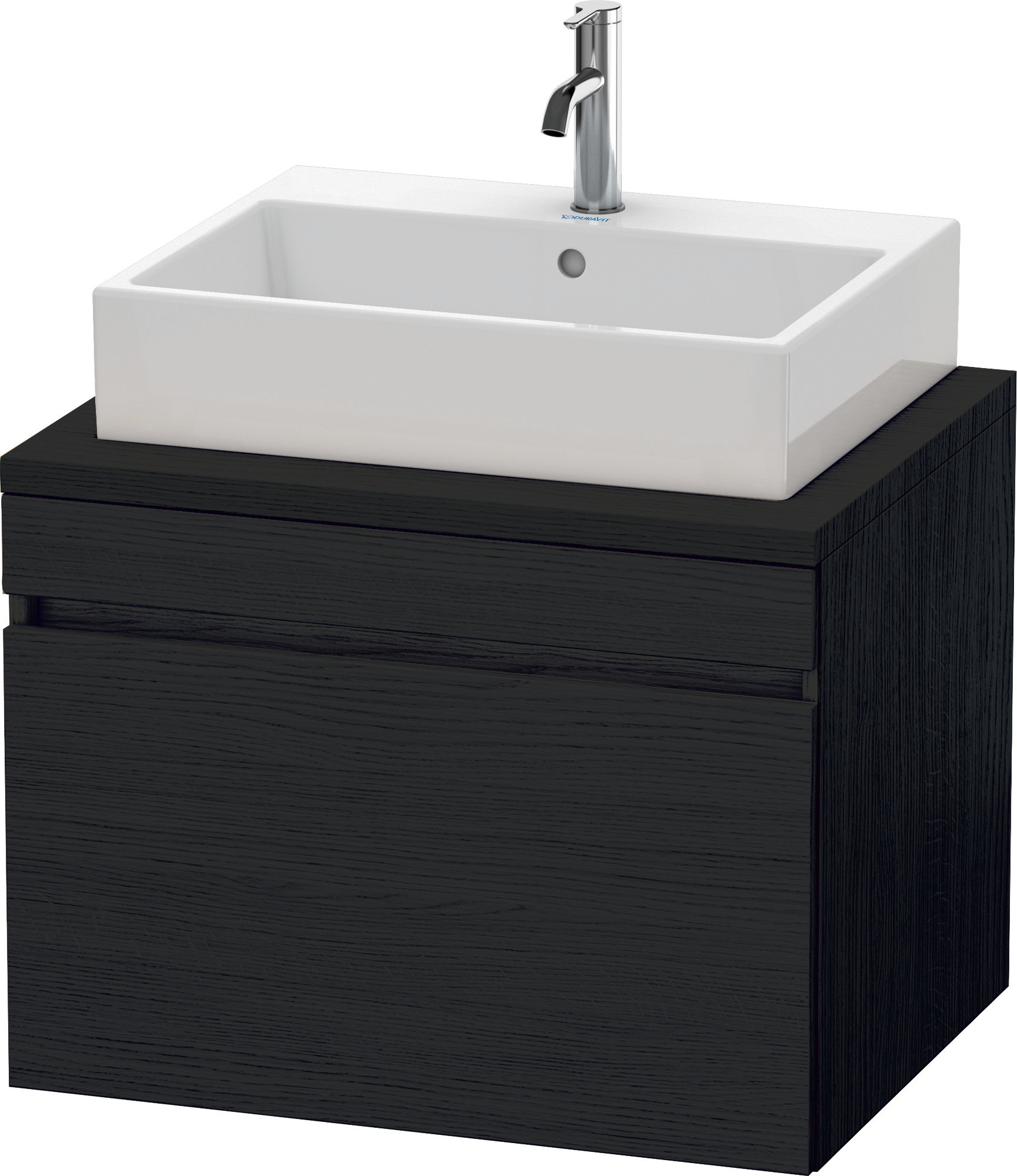 Duravit WTU DuraStyle f. Konsole 512x700x548 1 Auszug, Eiche Schwarz