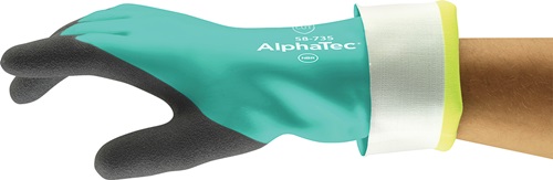 Chemiehandschuh AlphaTec 58-735 Gr.10 gr ün EN 388,EN 374 PSA III ANSELL Chemiehandschuh AlphaTec 58-735 Gr.10 gr ün EN 388,EN 374 PSA III ANSELL