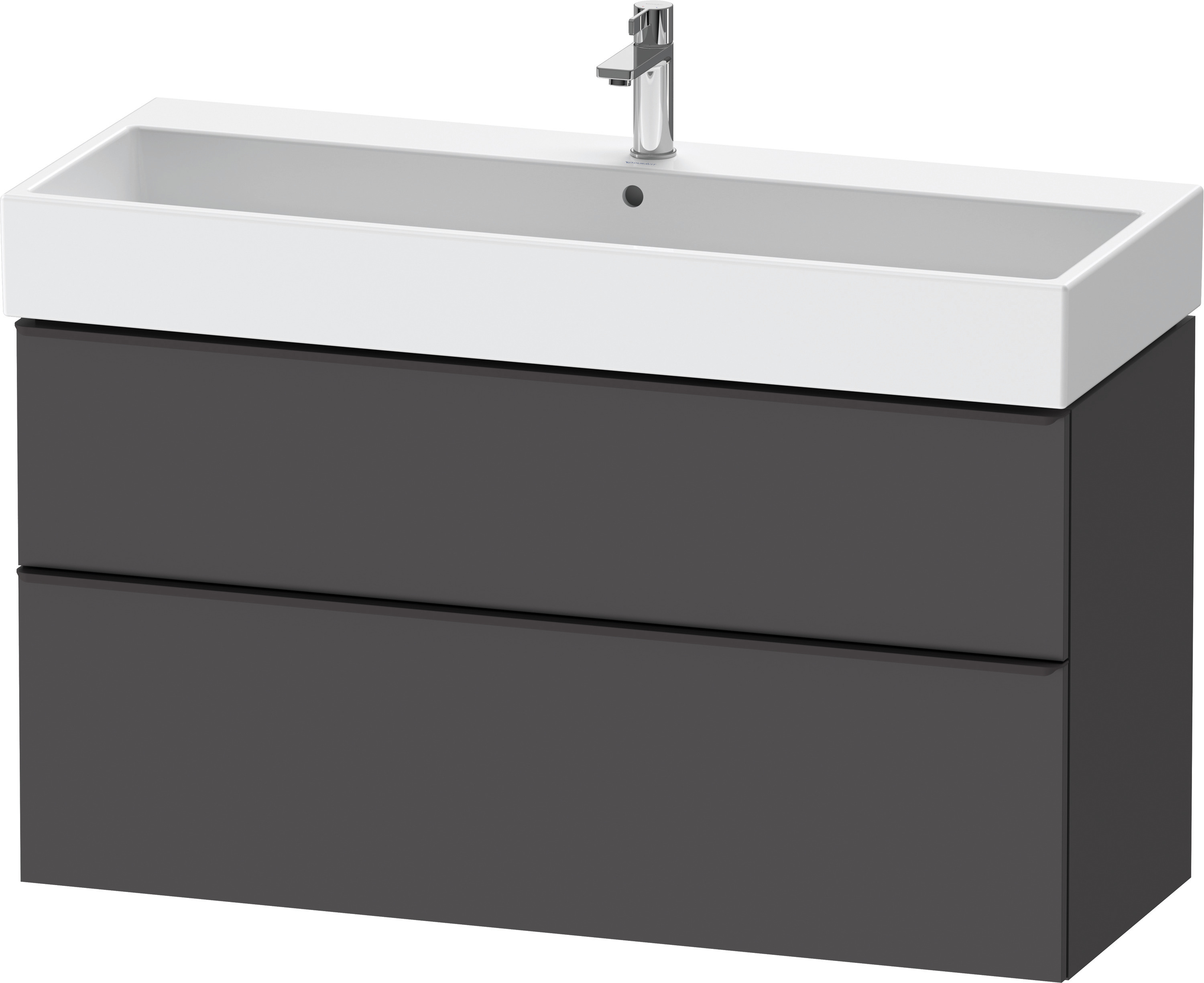 Duravit D-Neo WTU,Ausz:1,Schubk:1,GR:Dia.Schw 1184x442x625mm,Wandh,Graphit Matt,Dekor