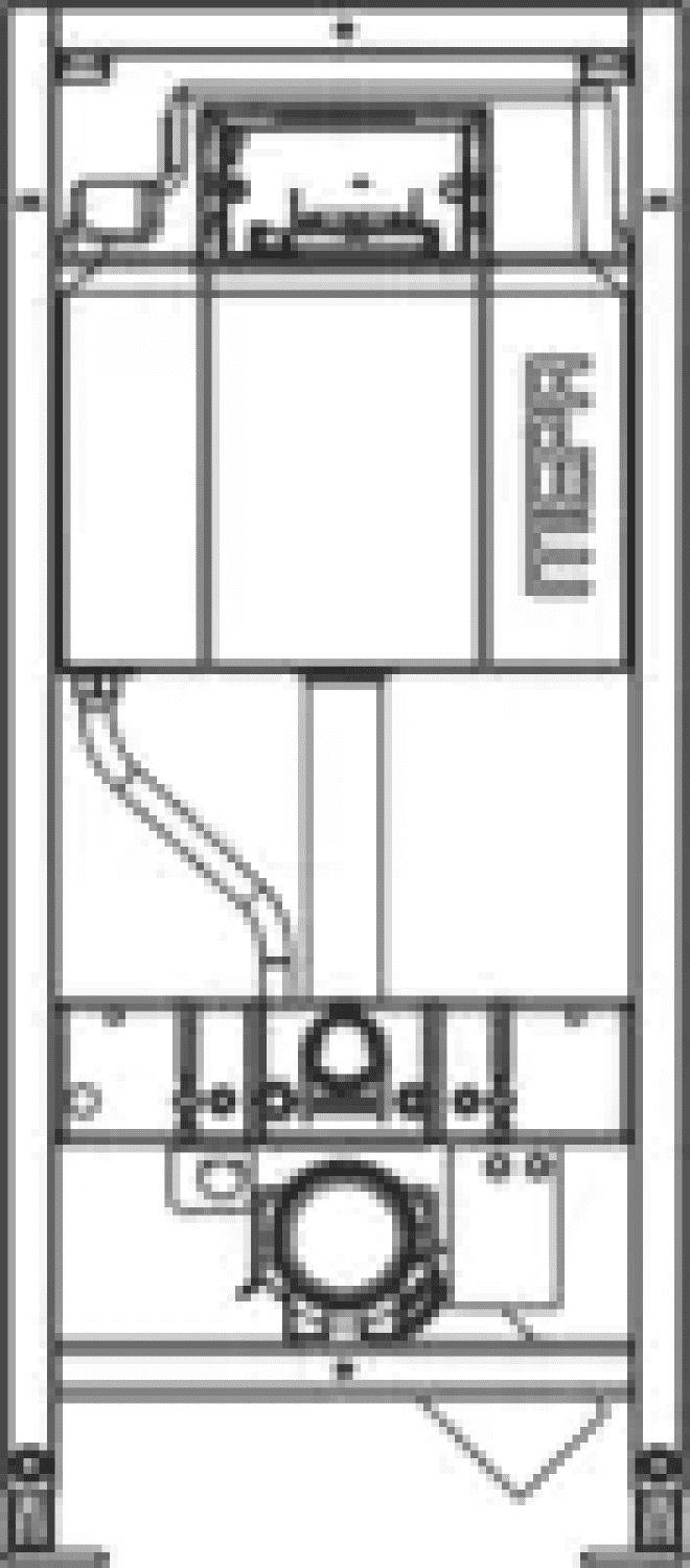 nextVIT WC-Element Typ A31 SBH 120 Dusch-WC