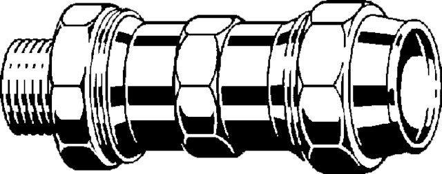 Viega Anschlussverschraubung Maxiplex 9011.9 in 1 1/4x40mm Rotguss