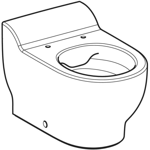 Geberit Bambini SWC für Kinder, Tiefspüler Rimfree, H:30cm, weiß, KeraTect