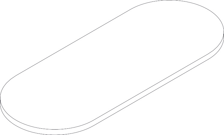 Hansgrohe Glasablage Axor Logo 450 mm klar