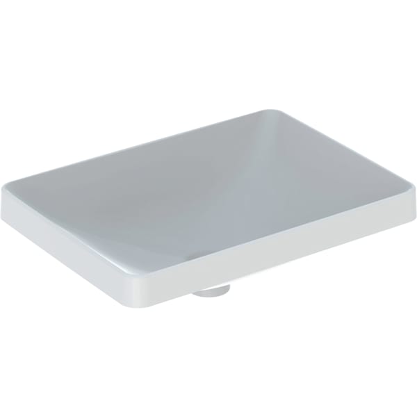 Geberit VariForm Einbauwaschtisch, rechteckig 55x40cm, o. Hl, o. Ül., glasiert/weiß