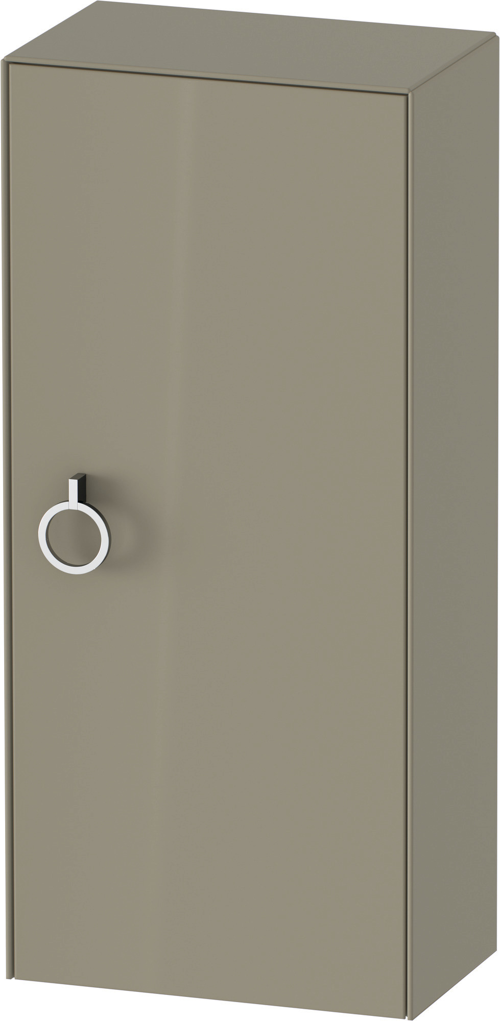 Duravit Halbhochschrank White Tulip,m.Griff TA r.,880x400x240,Steingrau Hochglanz