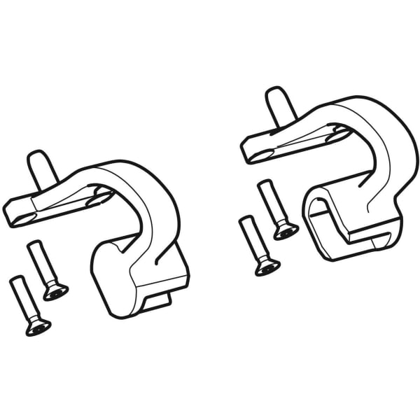 Geberit Set Scharniere für WC-Deckel (2 St.) f. Geberit AquaClean Mera (2 St.) Geberit Set Scharniere für WC-Deckel (2 St.) f. Geberit AquaClean Mera (2 St.)