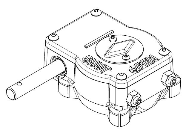 Danfoss Schneckenradgetr. f. JIP Kugelh. FB DN100-150 / RB DN200 / ohne Endsch.