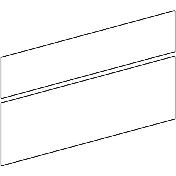 Geberit Set Schubladenfront für Xeno2 US 2 Schubladen, Breite WT 60 cm, weiß