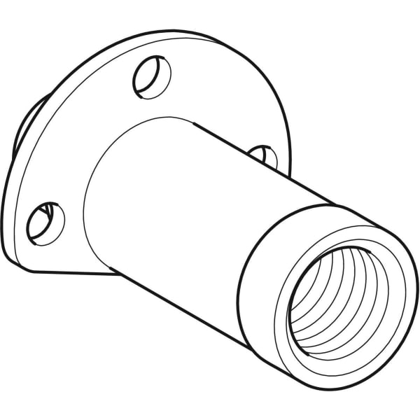 Geberit Anschluss gerade mit AG MF Rg R1/2-Rp1/2 L:57mm