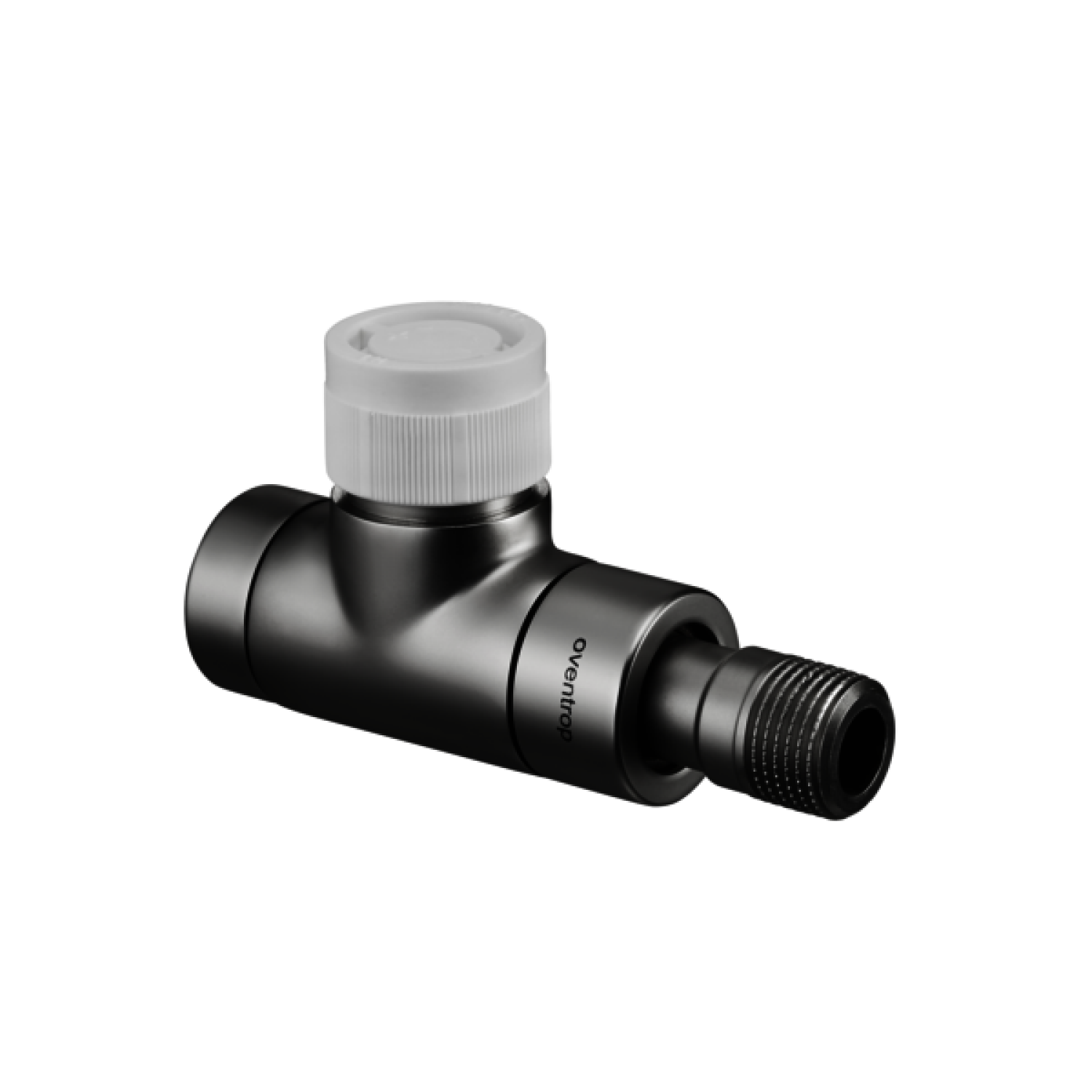 OVENTROP-Thermostatventil "E" DN15, 1/2", PN10, Dg, Edelstahl-Design
