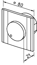 Helios ESU 3 Drehzahlsteller Unterputz Stufenlos 1-PH, I max. 2.5 A, 230 V