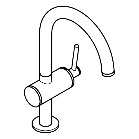 GROHE Einhand-Waschtischbatterie Atrio 24362 L-Size cool sunrise gebürstet