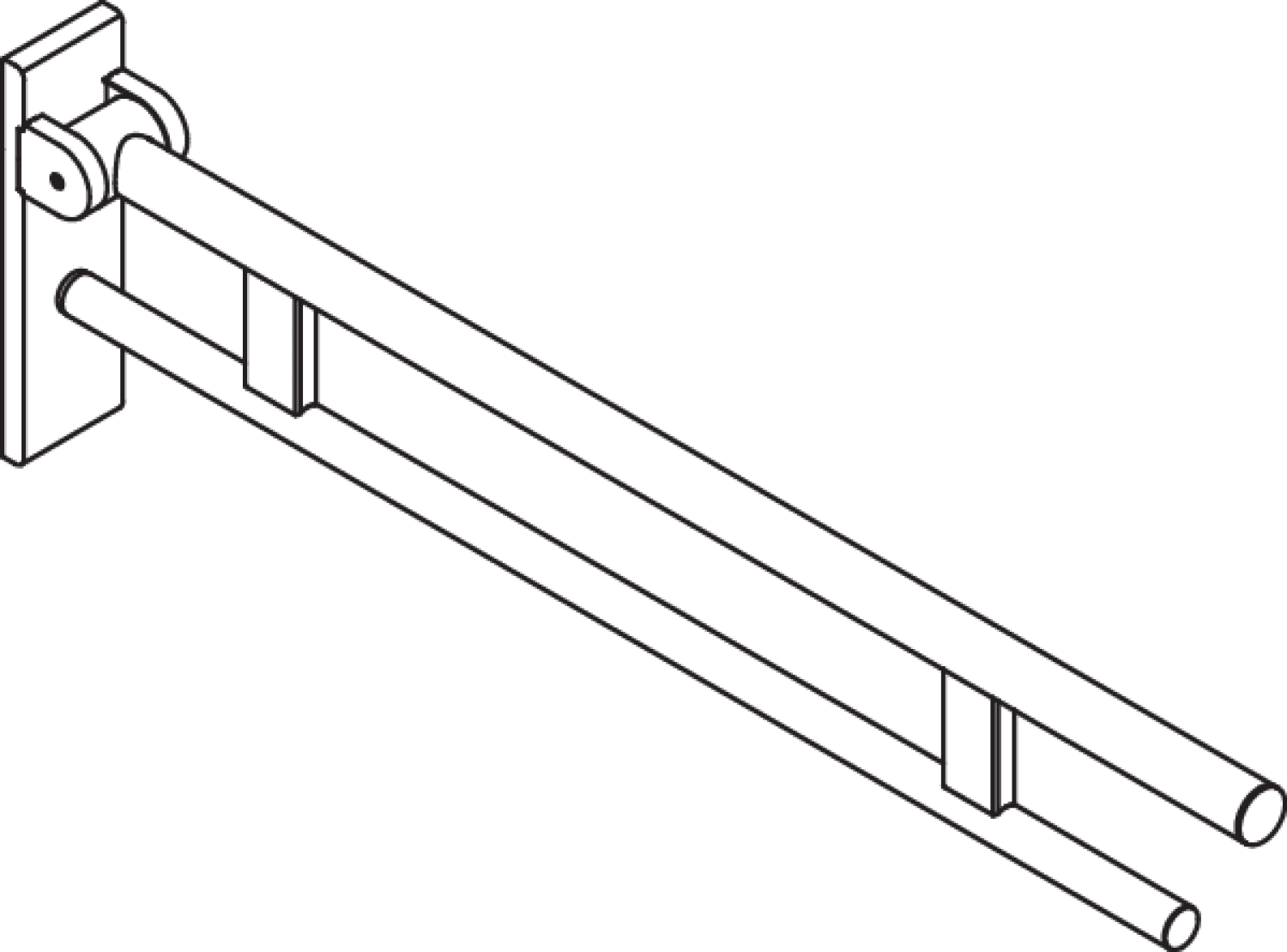 HEWI SK-Griff Duo (B), L:900, schliff