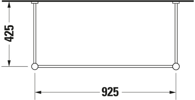 DU Metallkonsole Vero für 045410, höhenverstellbar, chrom