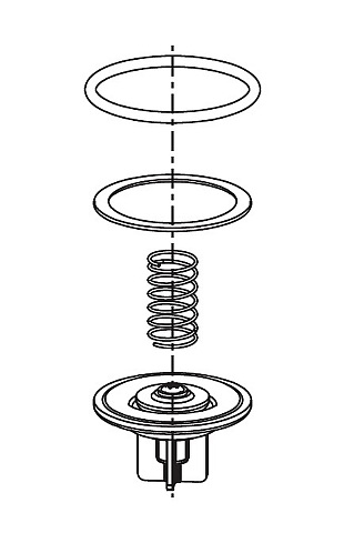Gruenbeck Membranventil mit Dichtung, 70 Shore V2