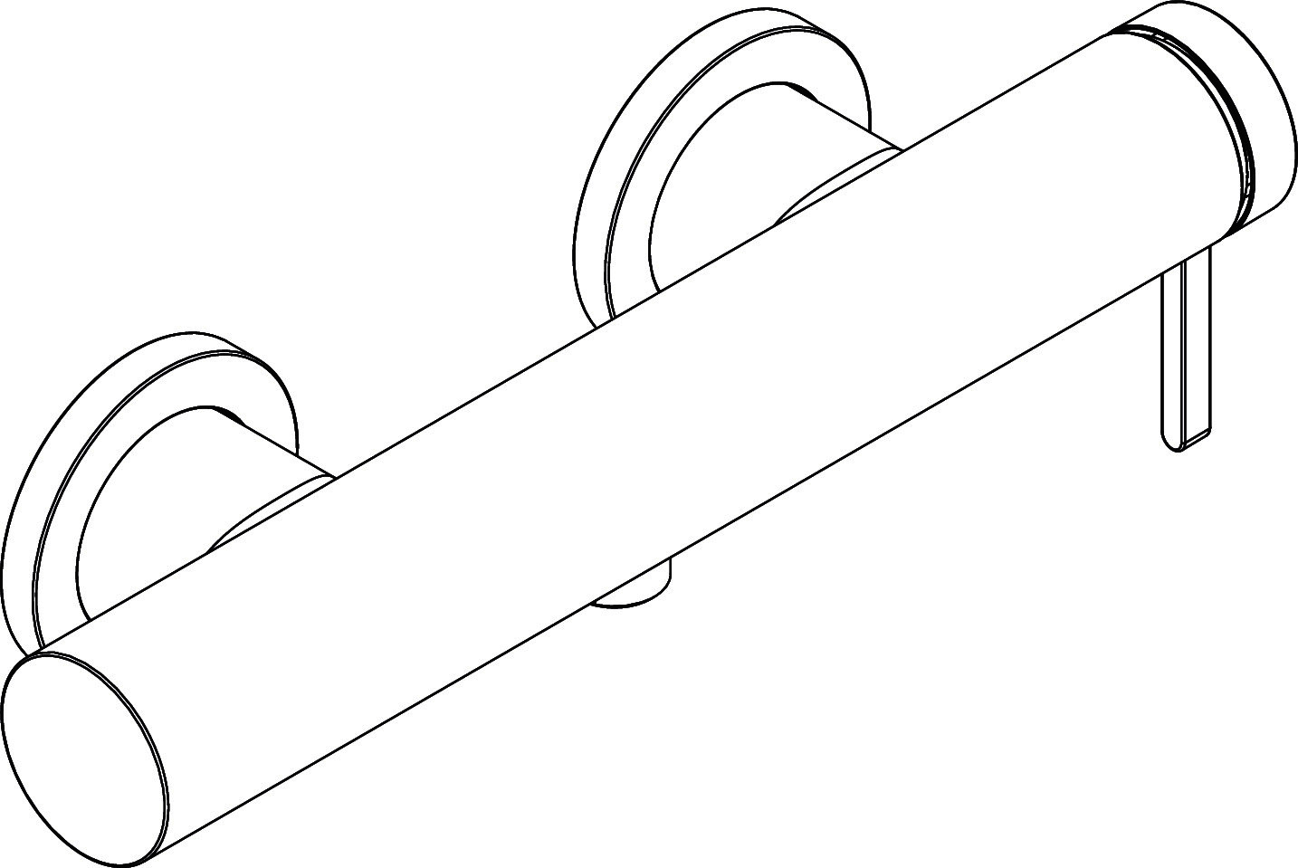 Hansgrohe Brausenmischer Aufputz Finoris mattschwarz