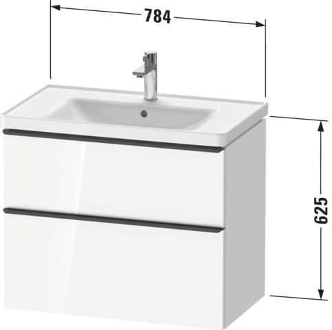 DU D-Neo WTU,236780,AZ,1,SBK:1,Gr.Bronze 784x452x625mm,Wandh,Eiche Schwrz M,Dek