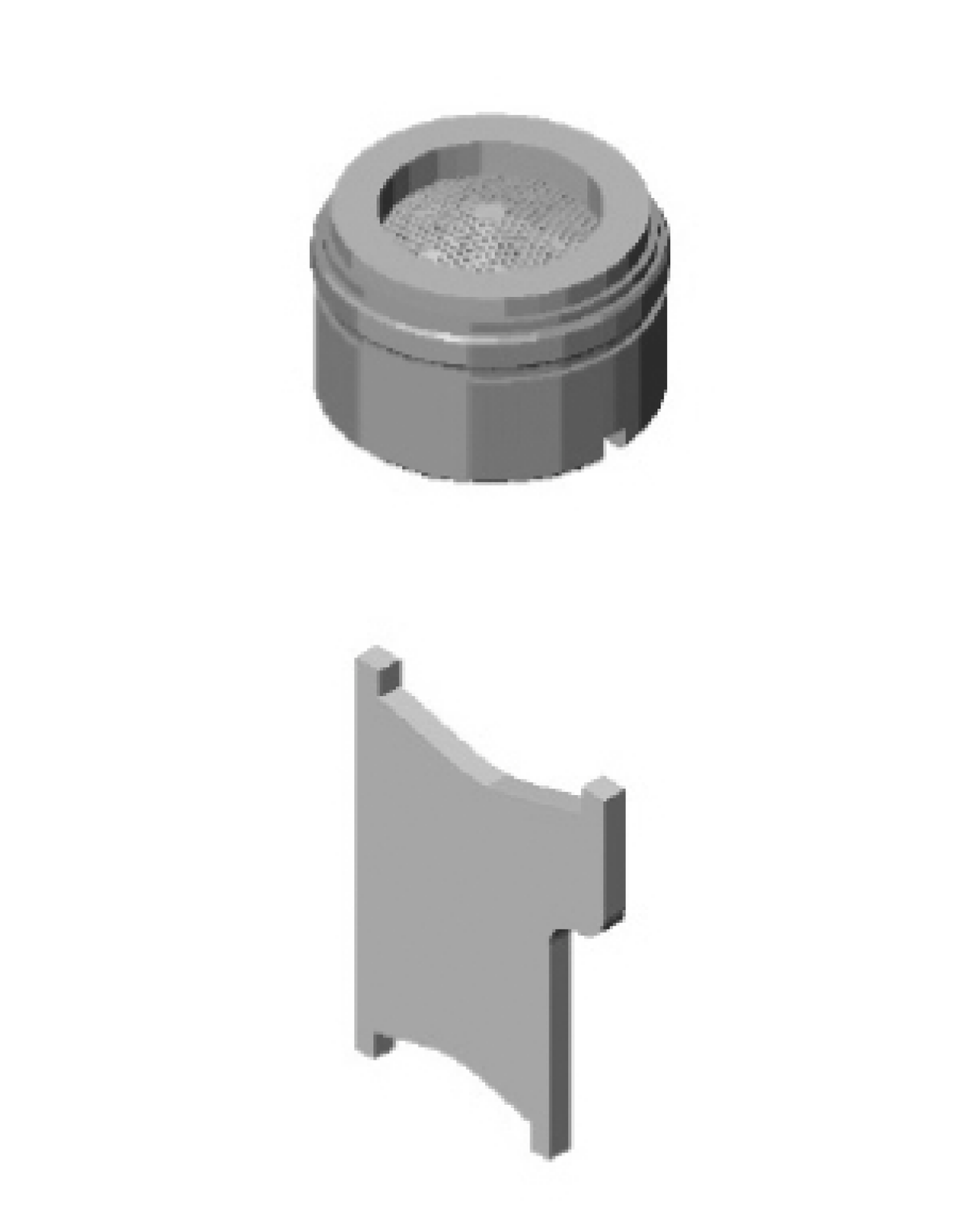 DO Luftsprudler Laminar mit Schlitz ET 90230102603 M24x1 - 11 l/min. Platin