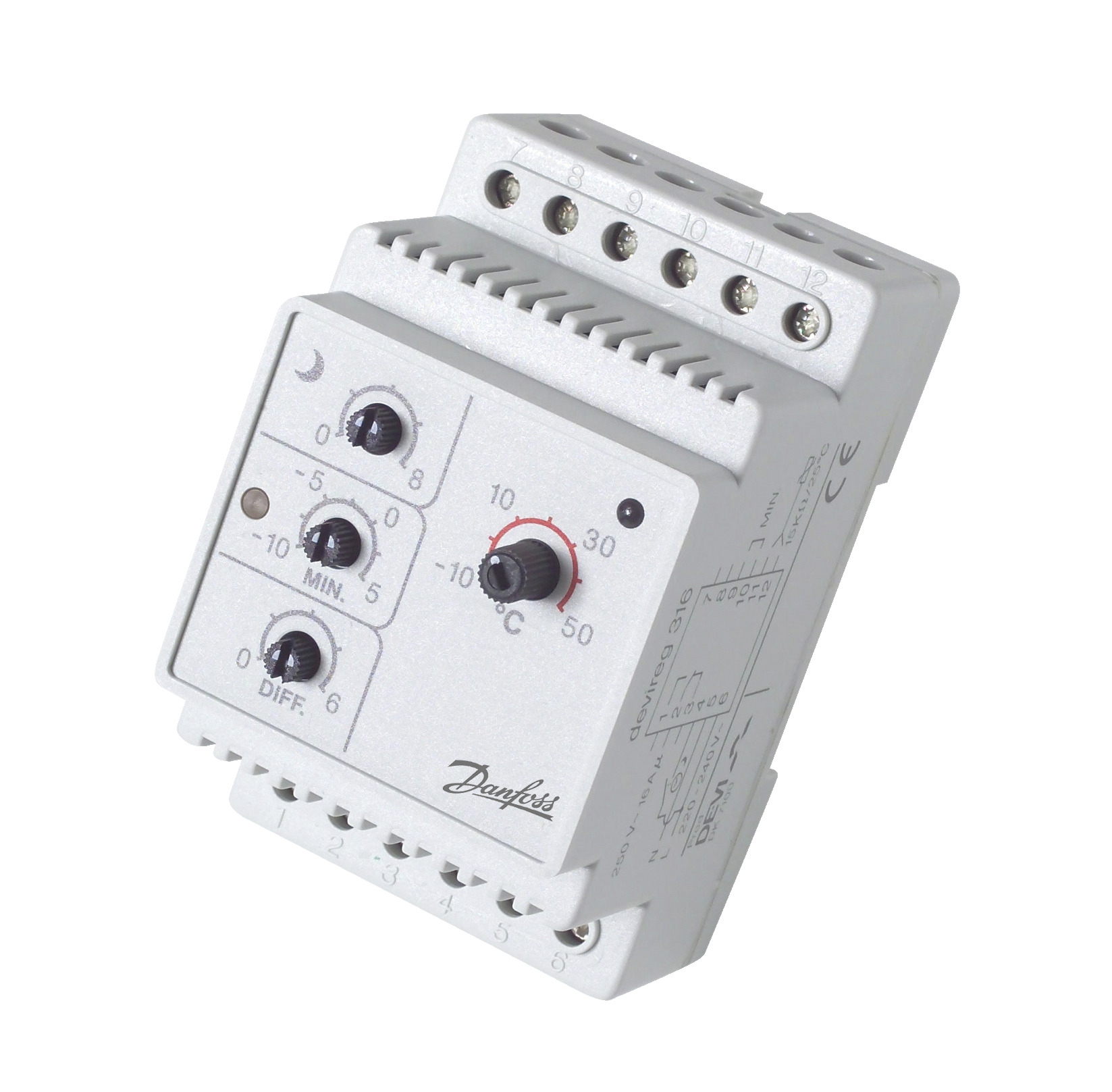 Danfoss Thermostat ECtemp 316 230V, -10 - +50 C, f. Rohrbegleitheizung Danfoss Thermostat ECtemp 316 230V, -10 - +50 C, f. Rohrbegleitheizung
