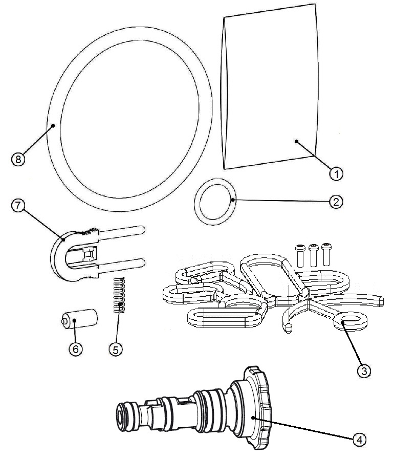 Gruenbeck Servicekit Steuerventil mit Injektor softliQ:MC/MD38