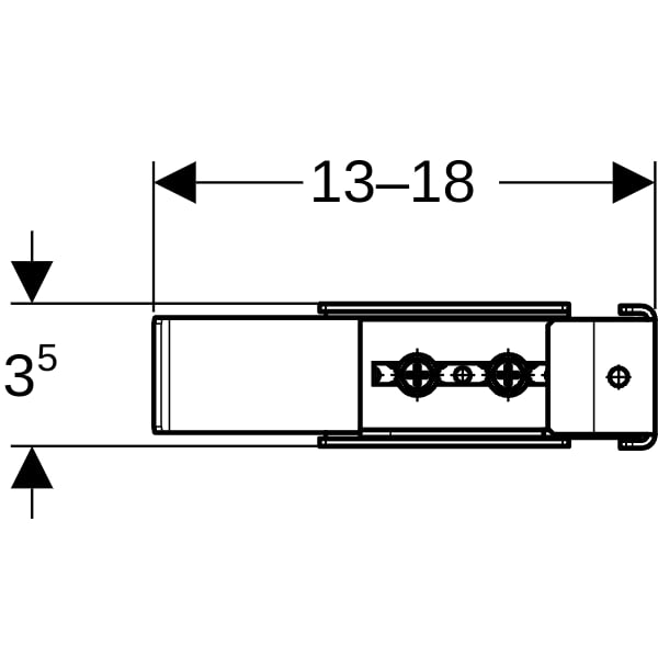 Geberit Duofix System Inneneckwinkel