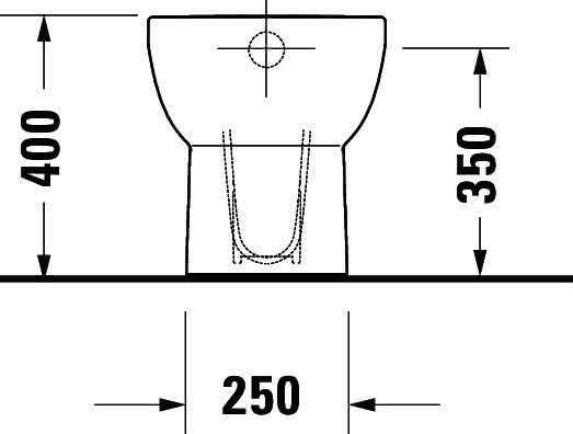 DU Stand-WC Duravit No.1,560mm,Weiß, rimless, TS, Abg.senkrecht, var.Zul.
