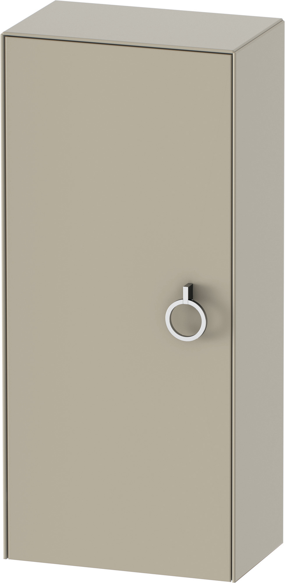 Duravit Halbhochschrank White Tulip,m.Griff TA l.,880x400x240,Taupe Seidenmatt