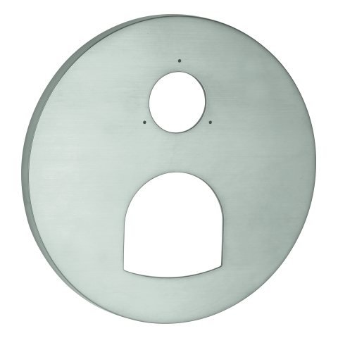 GROHE Rosette 49117 rund für EHM- Fertigmontagesets supersteel