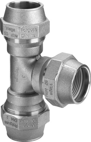 Viega T-Stück Maxiplex 9051 in 20mm Rotguss