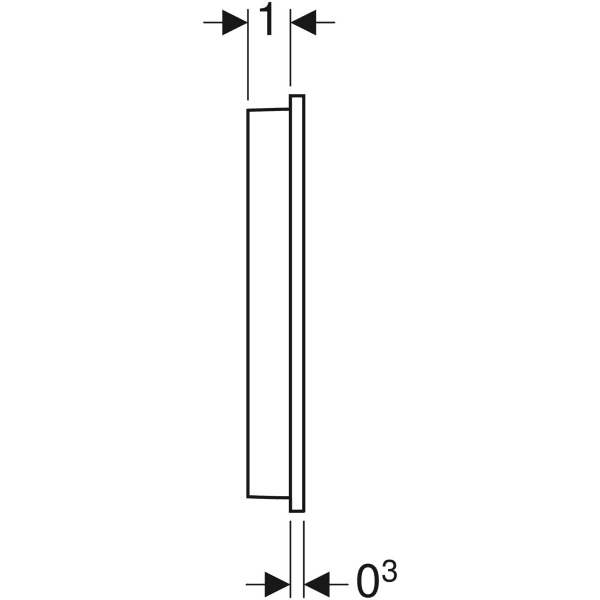 Geberit Wandbedienpanel berührungslos für Geberit AquaClean, weiß