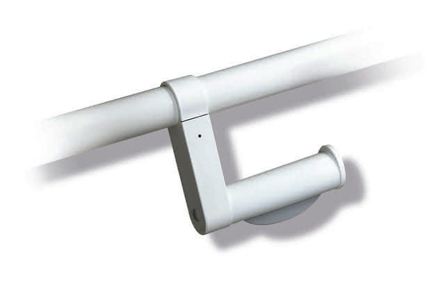 HEWI WC-Papierhalter, nachrüstbar, für Stangensystem d:33mm reinweiß