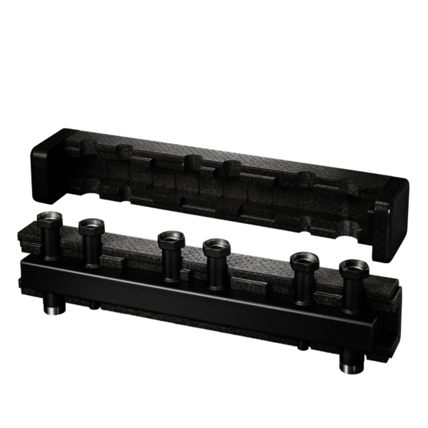 OVENTROP-Verteilerbalken für Regumat DN 32, für 4 Heizkreise, Stahl