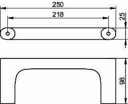 KEUCO Handtuchring Edition 400 11521, feststehend, verchromt