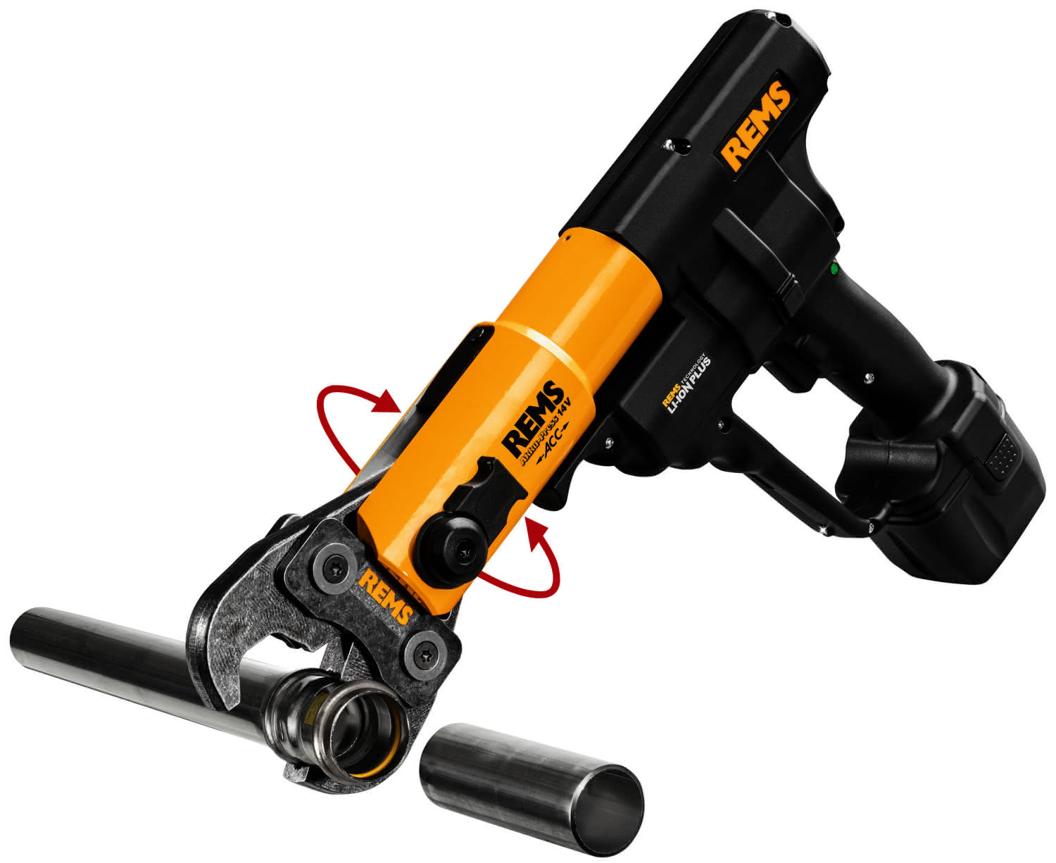 REMS Akku-Press 14V ACC Set V 15+18+22 +Akku 5,0 Ah REMS Akku-Press 14V ACC Set V 15+18+22 +Akku 5,0 Ah