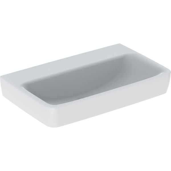 Geberit Renova Compact Waschtisch, 65x40cm o. Hl., o. Ül., weiß, KeraTect