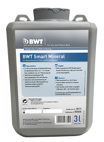 BWT Wirkstoff Smart Mineral Hybrid, 3 L nur für BWT Perla hybrid mit Dosierung