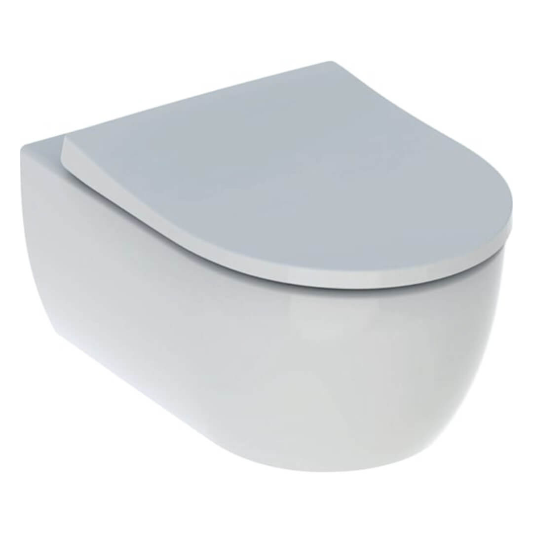 Geberit iCon Wand-WC Tiefspüler Rimfree geschlossene Form mit WC-Sitz