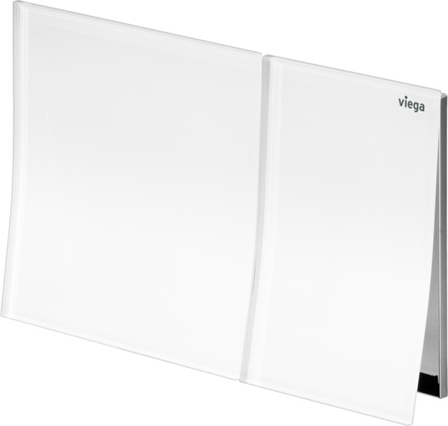 Viega WC Betätigungsplatte Visign for  More 200 8620.1 Glas verkehrsweiß