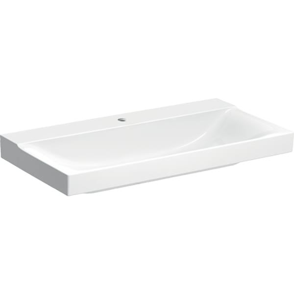 Geberit Xeno2 Waschtisch, 90x48cm m. Hl., o. Ül., weiß, KeraTect