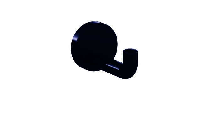 HEWI Einzelhaken Ser 477, d:70mm stahlblau