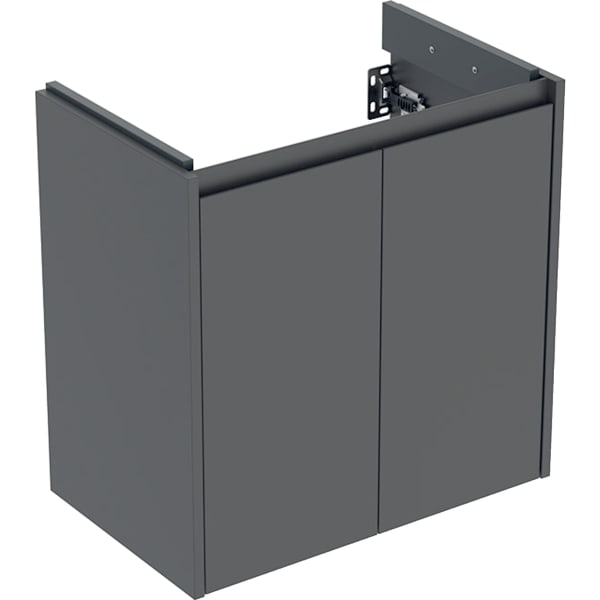 Geberit Renova Compact US für WT, mit 2 Türen 59,7x60,3x36,7cm, lava/l. seidenmatt