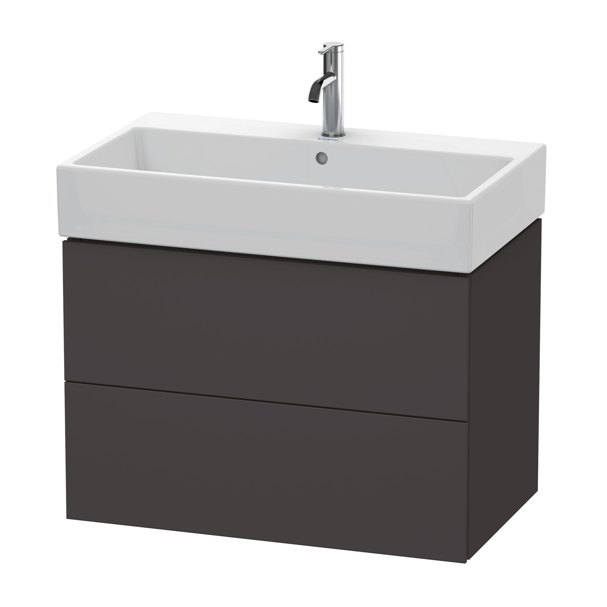 Duravit WTU L-Cube 544x784x459mm 2 Schubkästen, Graphit Supermatt
