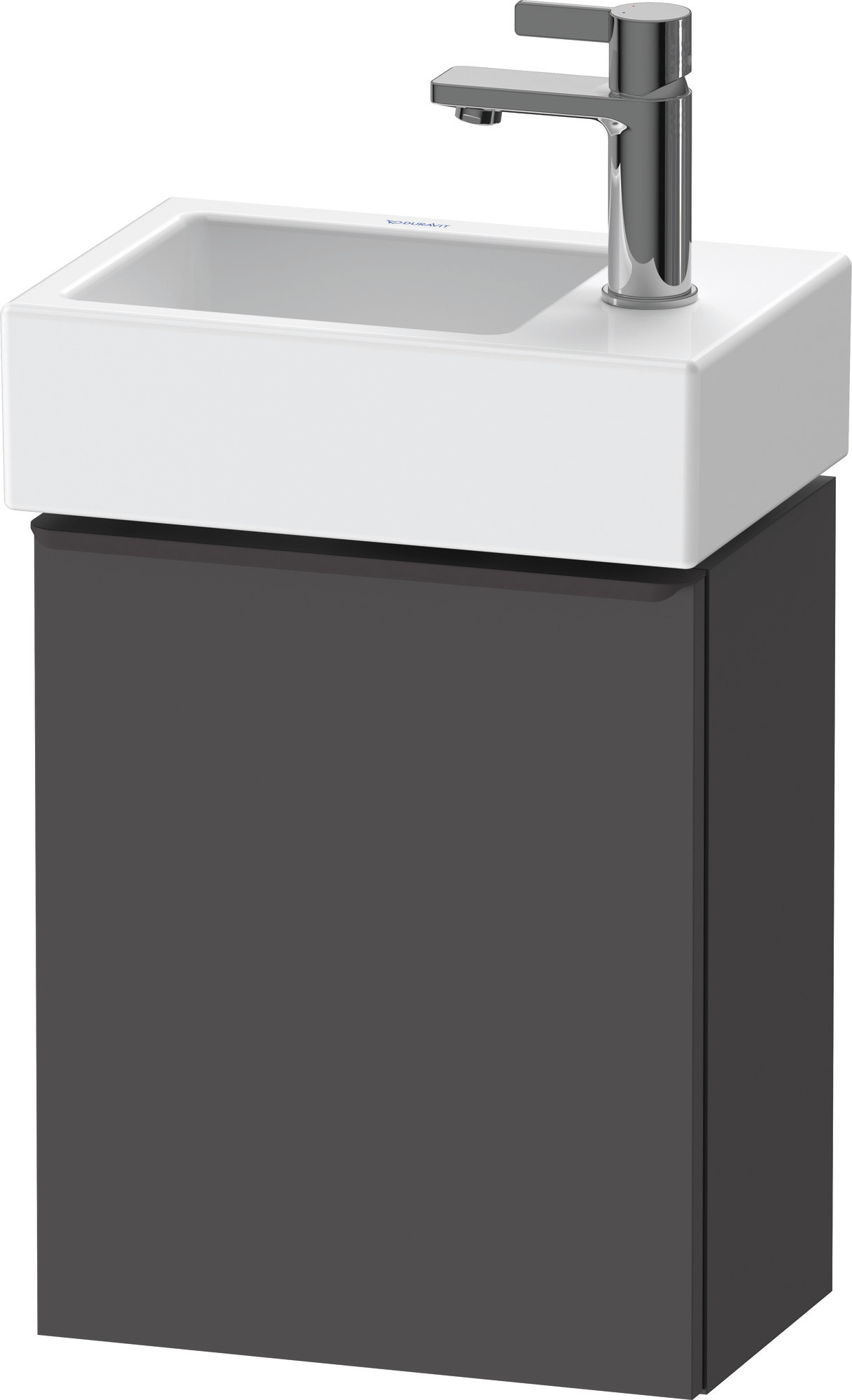 Duravit D-Neo WTU,Wdh,Tür:1,TA:LI,Gr:Dia.Schw 364x222x440mm,Graphit Matt,Dekor