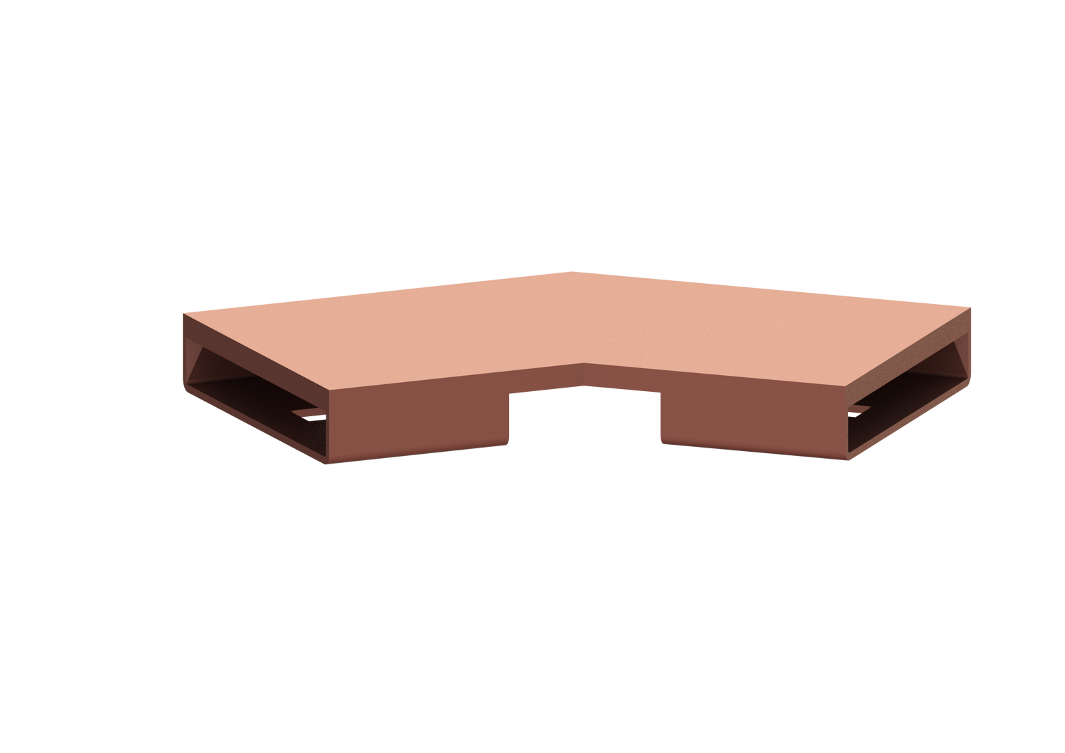 KESSEL-Verbindungsstück 45 Grad für Linearis Infinity, Copper, gebürstet