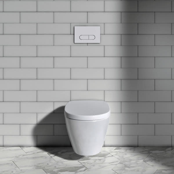IS Wandtiefspül-WC Connect, randlos, 360x540x340mm, Weiß