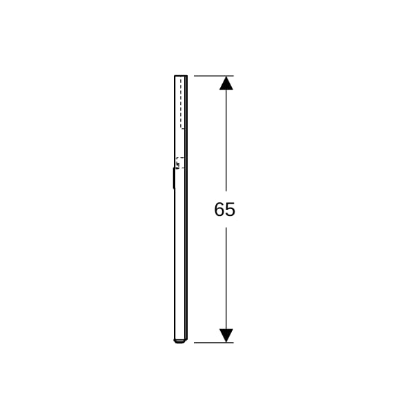 Geberit Option Lichtspiegel Beleuchtung oben, 60x65x3,5cm