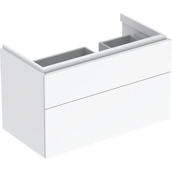 Geberit Xeno2 Unterschrank f. WT m. Ablg. li m. 2 Schubl., 88x53x46,2cm, weiß