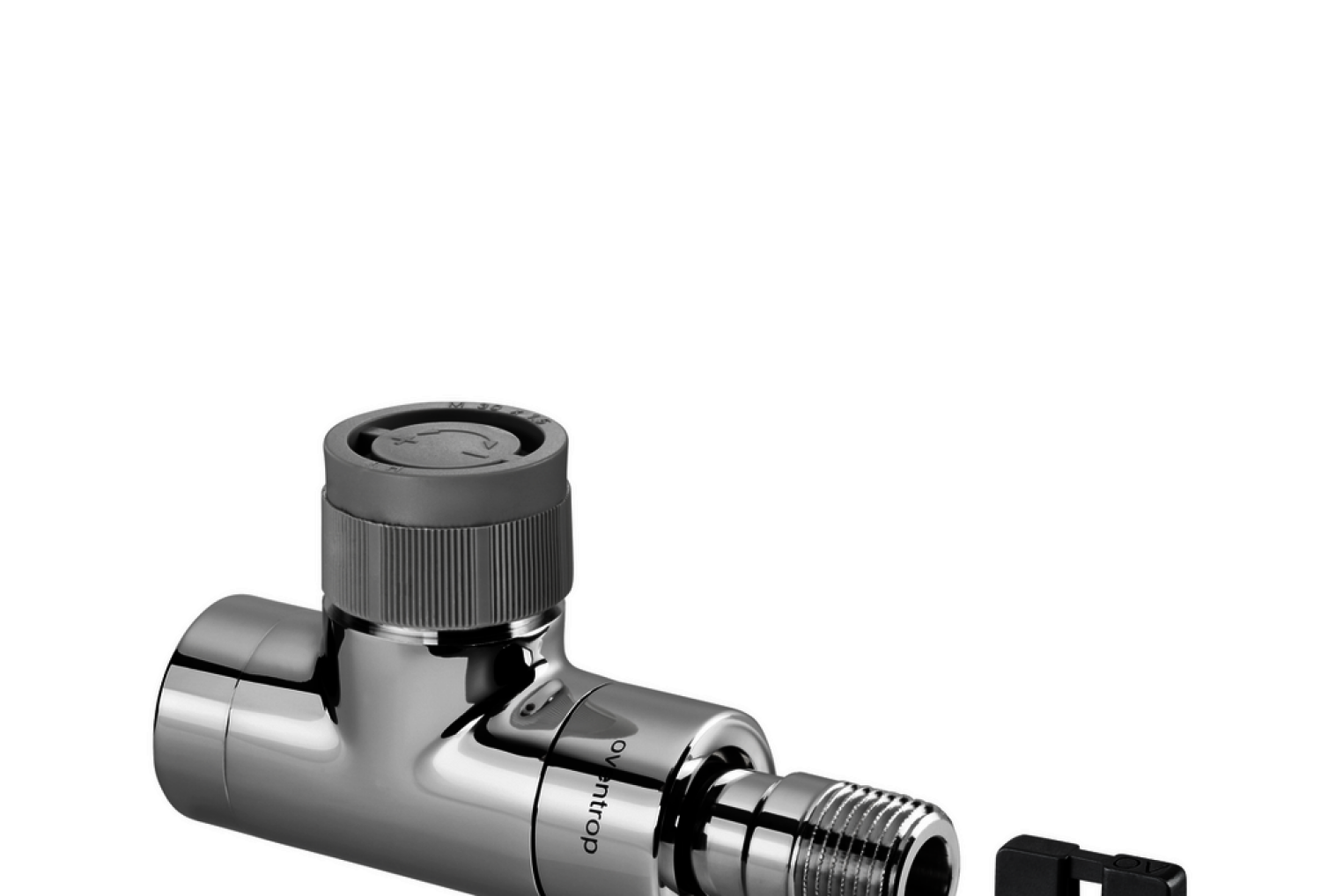 OVENTROP-Thermostatventil "EQ" DN15, Dg, weiß, mit "Q-Tech"